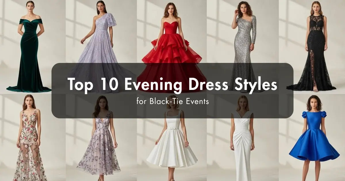 Top 10 Evening Dress Styles for Black‑Tie Events