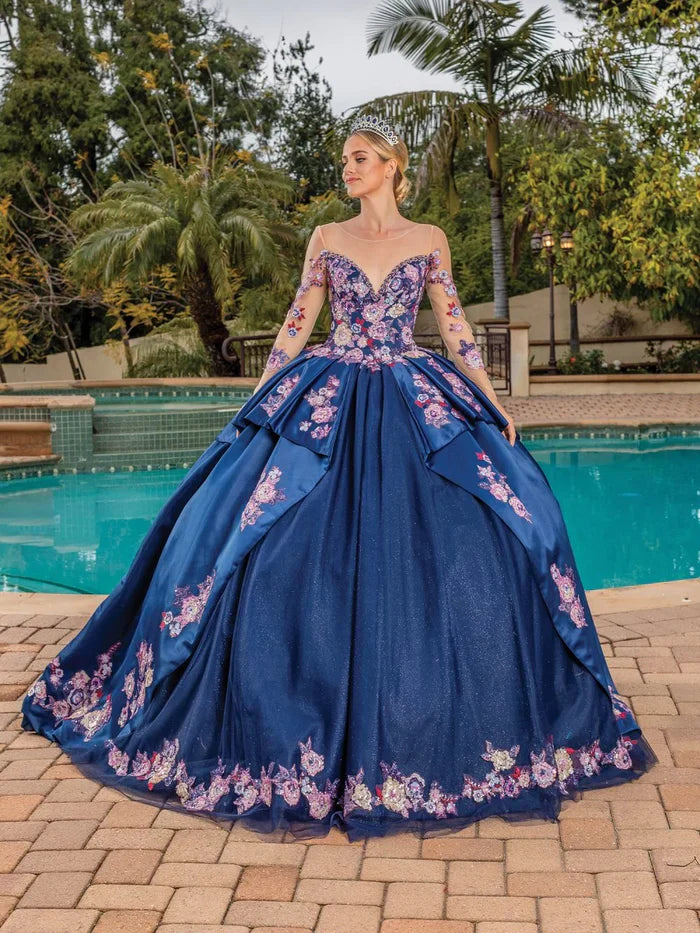 Pink And Blue Quinceanera Dresses