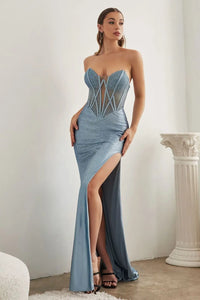 Dusty Blue Formal Dresses