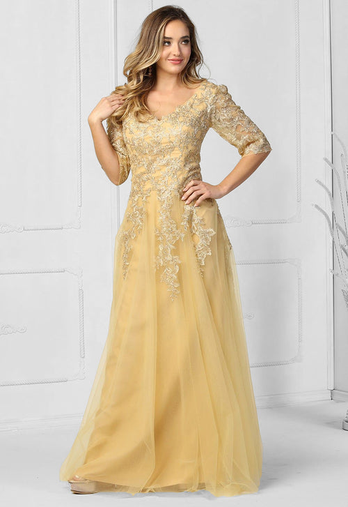 Gold Formal Dresses & Gowns