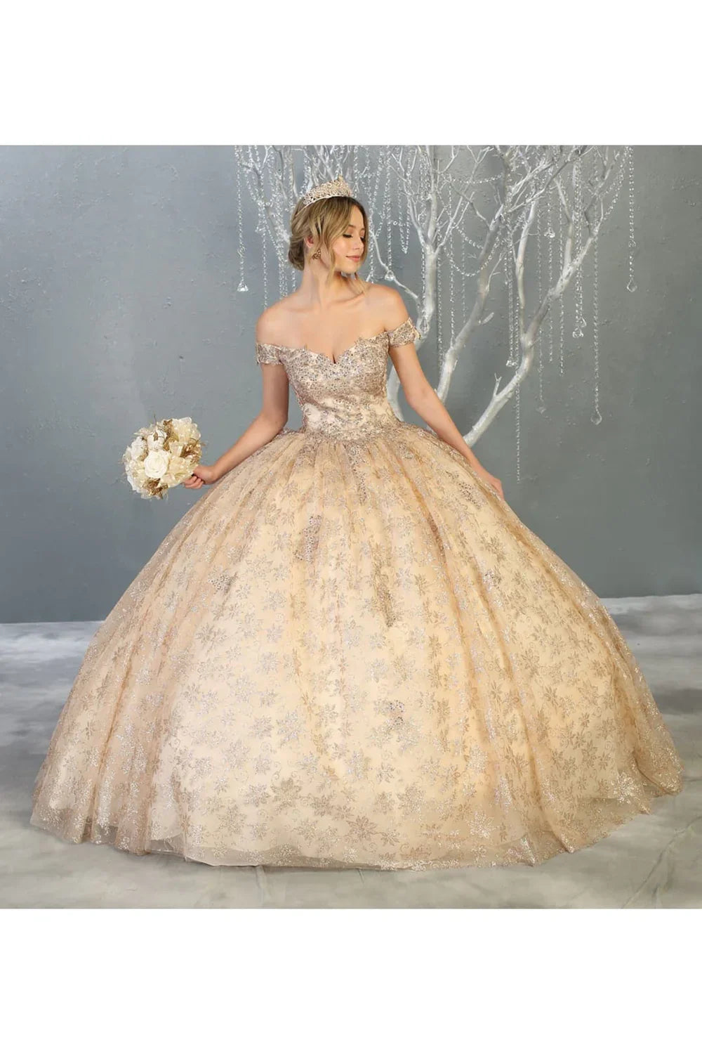 Gold Quinceanera Dresses