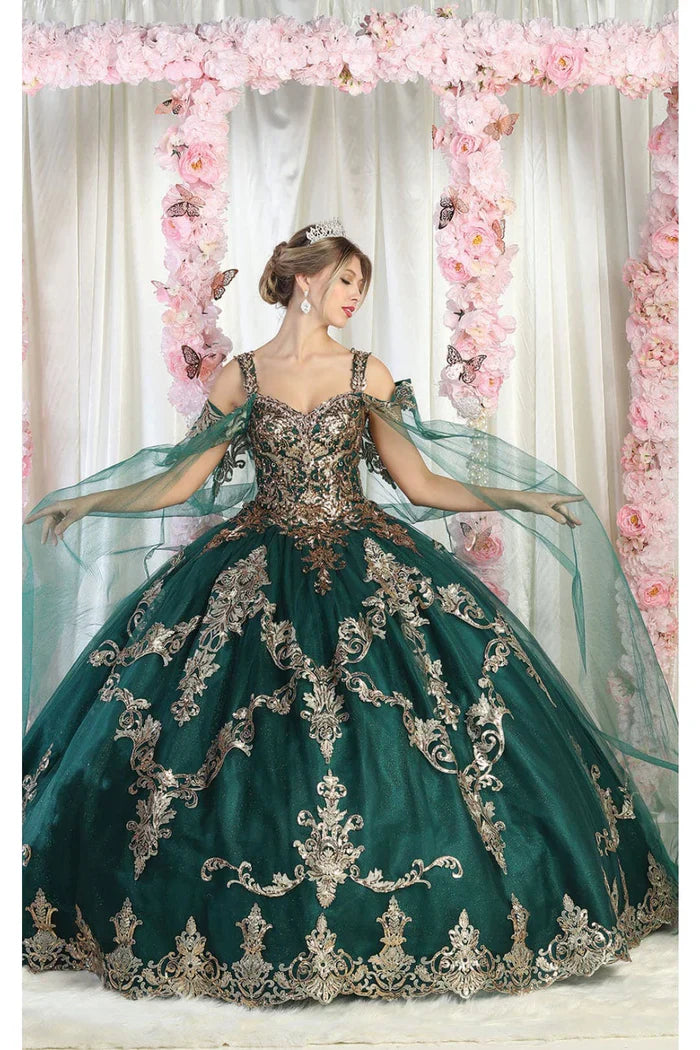 Green And Gold Quinceanera Dresses