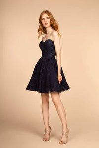 Navy Blue Dama Dresses