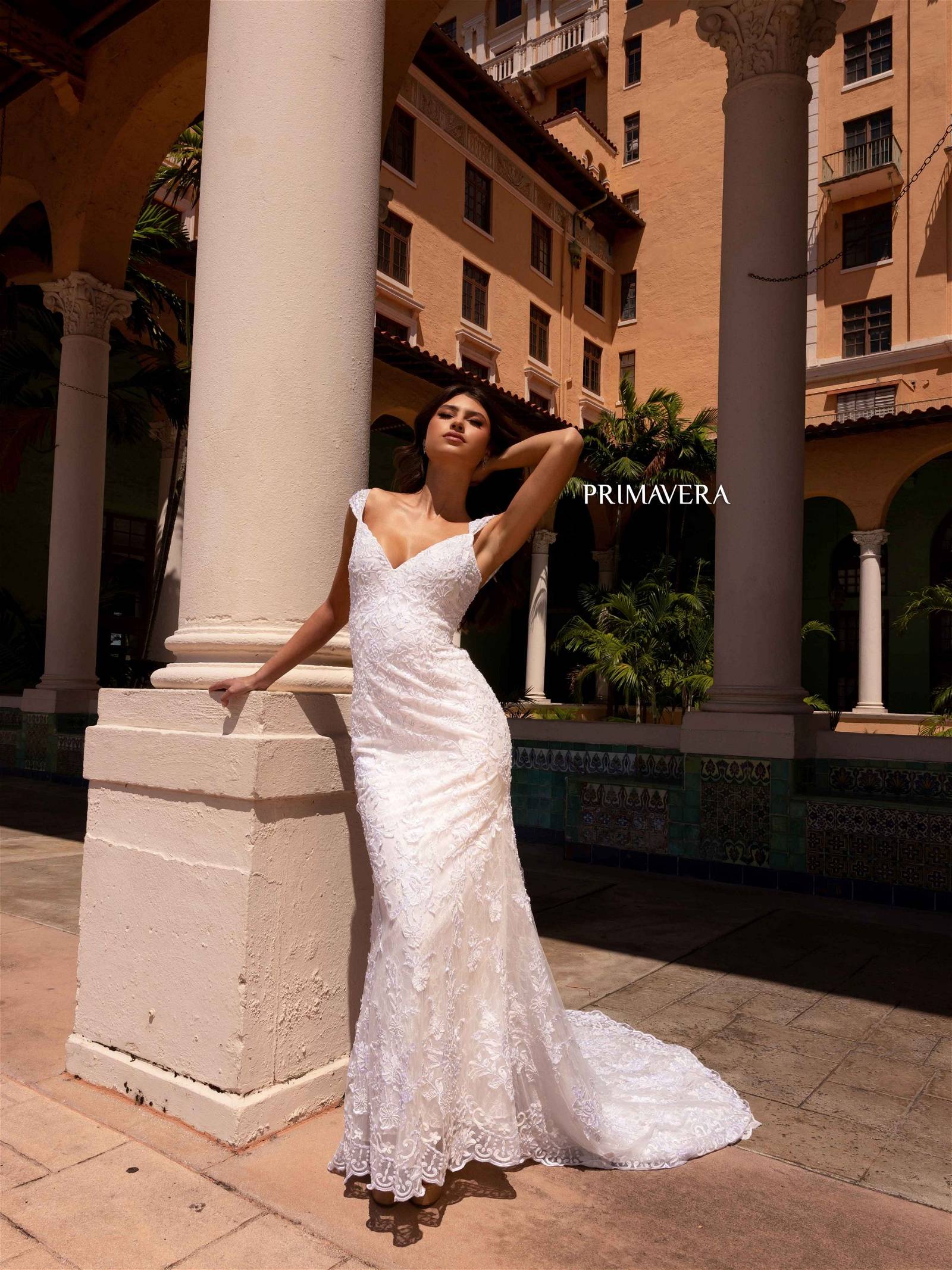 Wedding Dresses Long Bridal Gown Floral Lace Wedding Dress Ivory