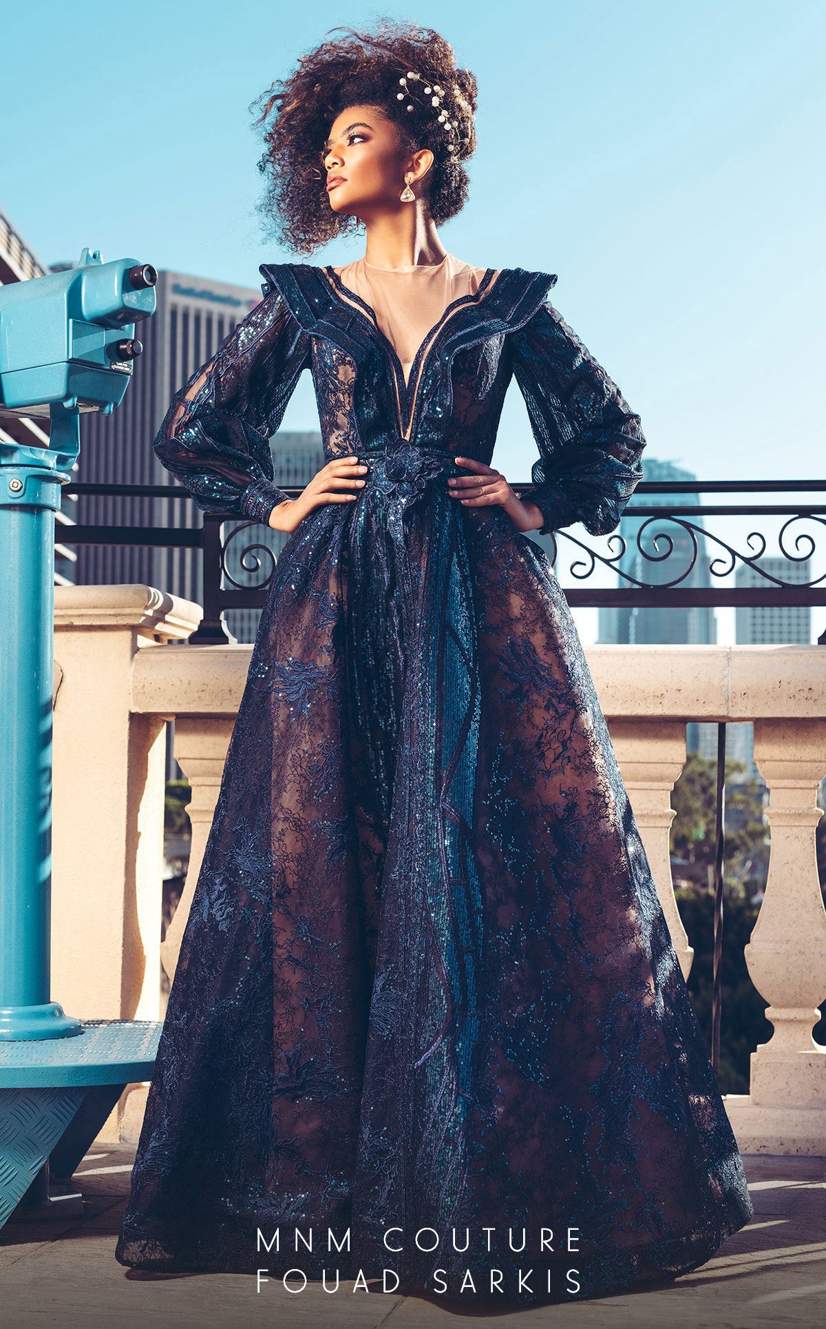 MNM Couture NAVY BLUE Old Dress
