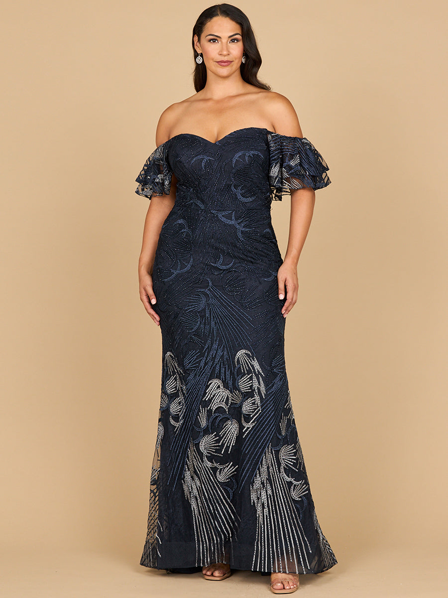 Lara New York Navy Ombre Dress