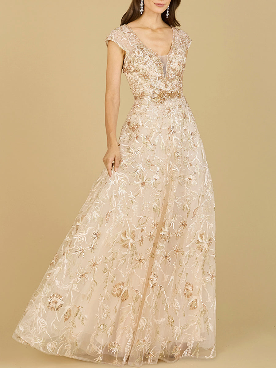 Lara New York Champagne Dress