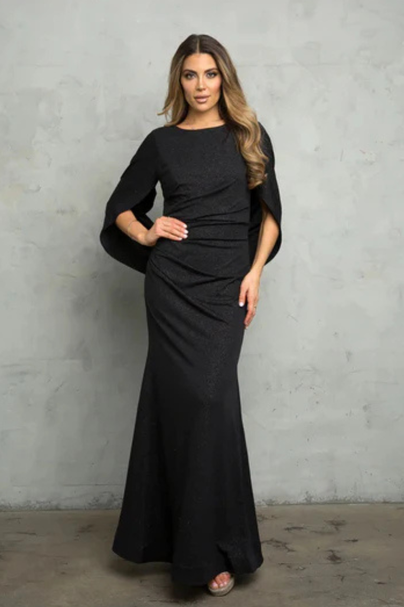 Eva USA 3470 Black Funeral Dress for Women and Ladies Plus Size Outfit
