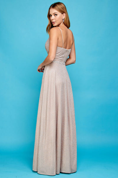 Prom Dresses Long Metallic Formal A Line Pocket Prom Dress Black