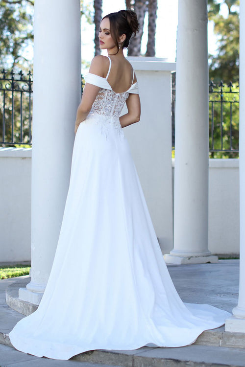 Wedding Dresses Long Bridal Gown A Line Corset Wedding Dress Off White