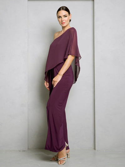 Jumpsuit Long Formal Slit Jumpsuit Plum