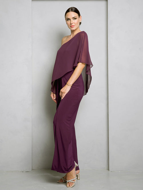 Jumpsuit Long Formal Slit Jumpsuit Plum