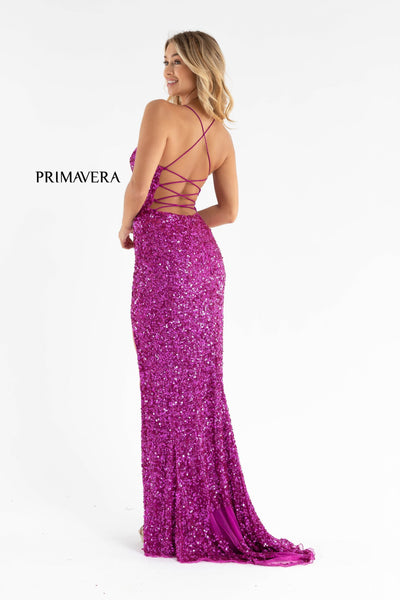 Primavera Couture 3791 Long Sequin Prom Dress