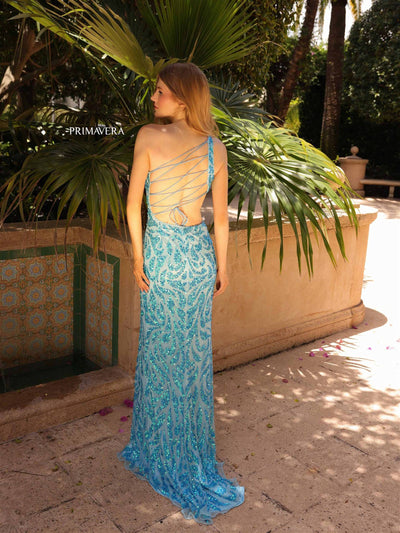 Primavera Couture 4191 Beaded Long Formal Sequin Prom Dress