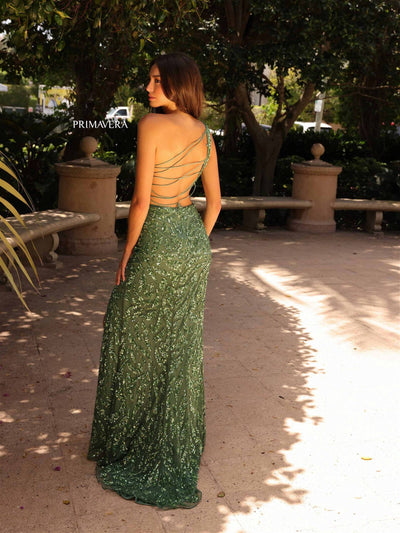 Primavera Couture 4191 Beaded Long Formal Sequin Prom Dress