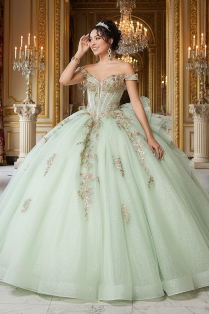 Quinceanera Dress Sweetheart Ruffles Sequin Prom Gown By Layla K LK272
