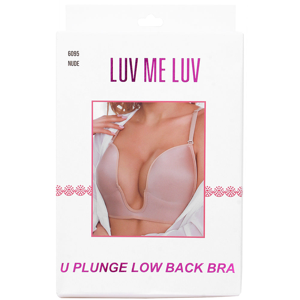 LUV ME LUV U-Plunge Low Back Bra – Nude Convertible Bra A–D