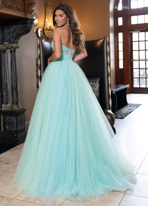 Rachel Allan 70761 Tulle Strapless A-line Gown