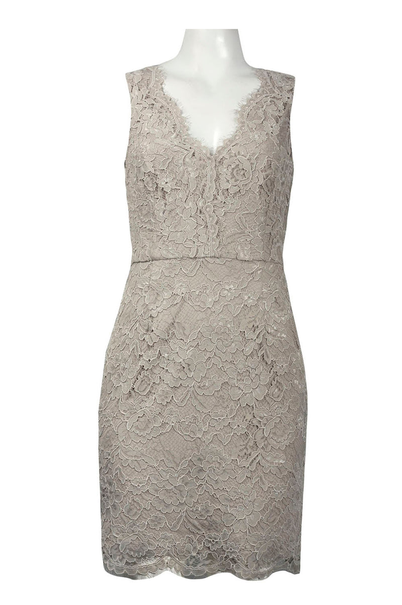 adrianna papell sleeveless lace dress (Petite) TAUPE / 6P Size:34X34 Calvin Klein Performance Women's polished look AL:1525