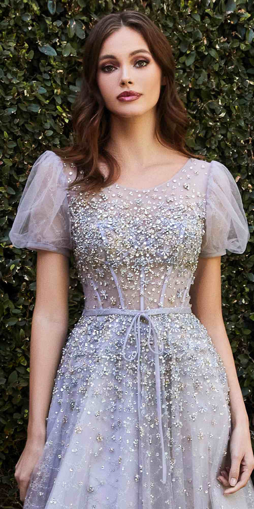 Cinderella Divine B708 Silver Evening Gown