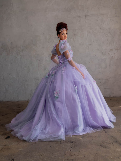 Calla SCL30009 Strapless Puff Sleeve Ball Gown