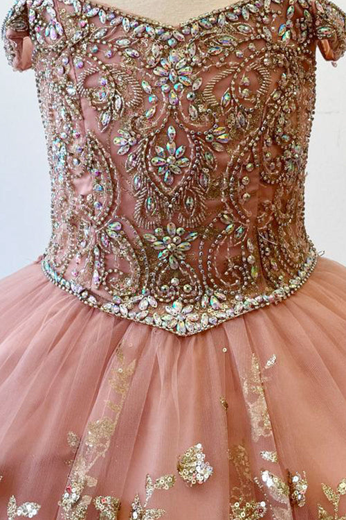 Girls Cold Shoulder Ball Gown by Bella Princess PK1041