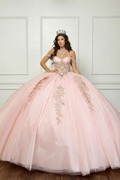 Off Shoulder Corset Ball Gown by Bella Princess PQ1061