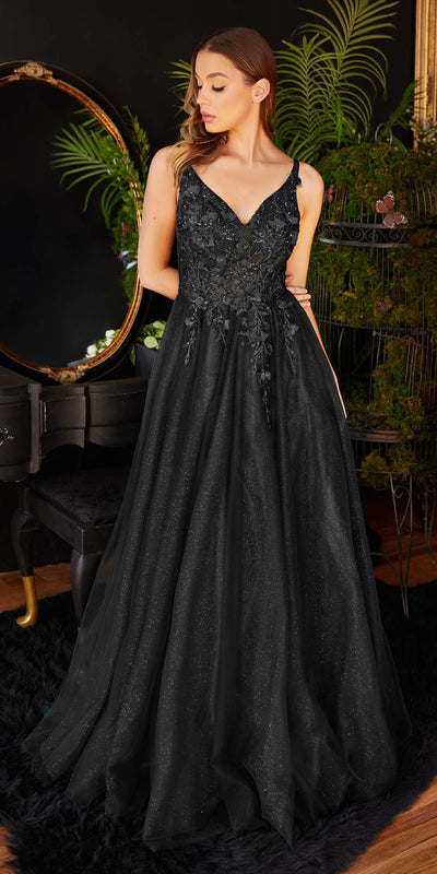 Elegant Champagne Lace Evening Dress