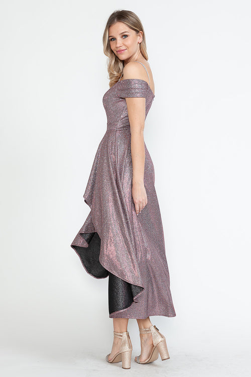 Vestido de cóctel con minifalda y abertura en el muslo de Lenovia 5290