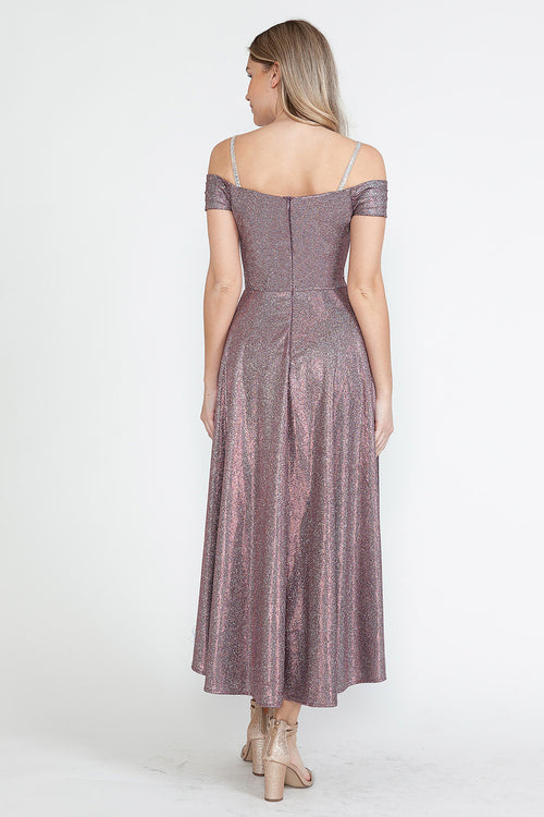 Vestido de cóctel con minifalda y abertura en el muslo de Lenovia 5290