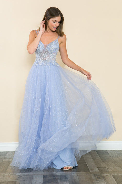 Dusty Blue Wedding Guest Dress Black Tie Formal Gown Plus Size by 8183