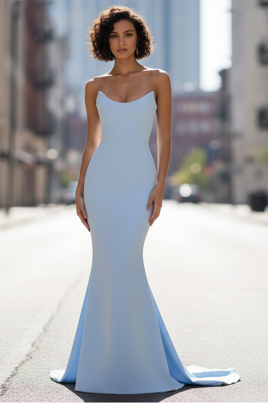 Velvi Light Blue DRESSES