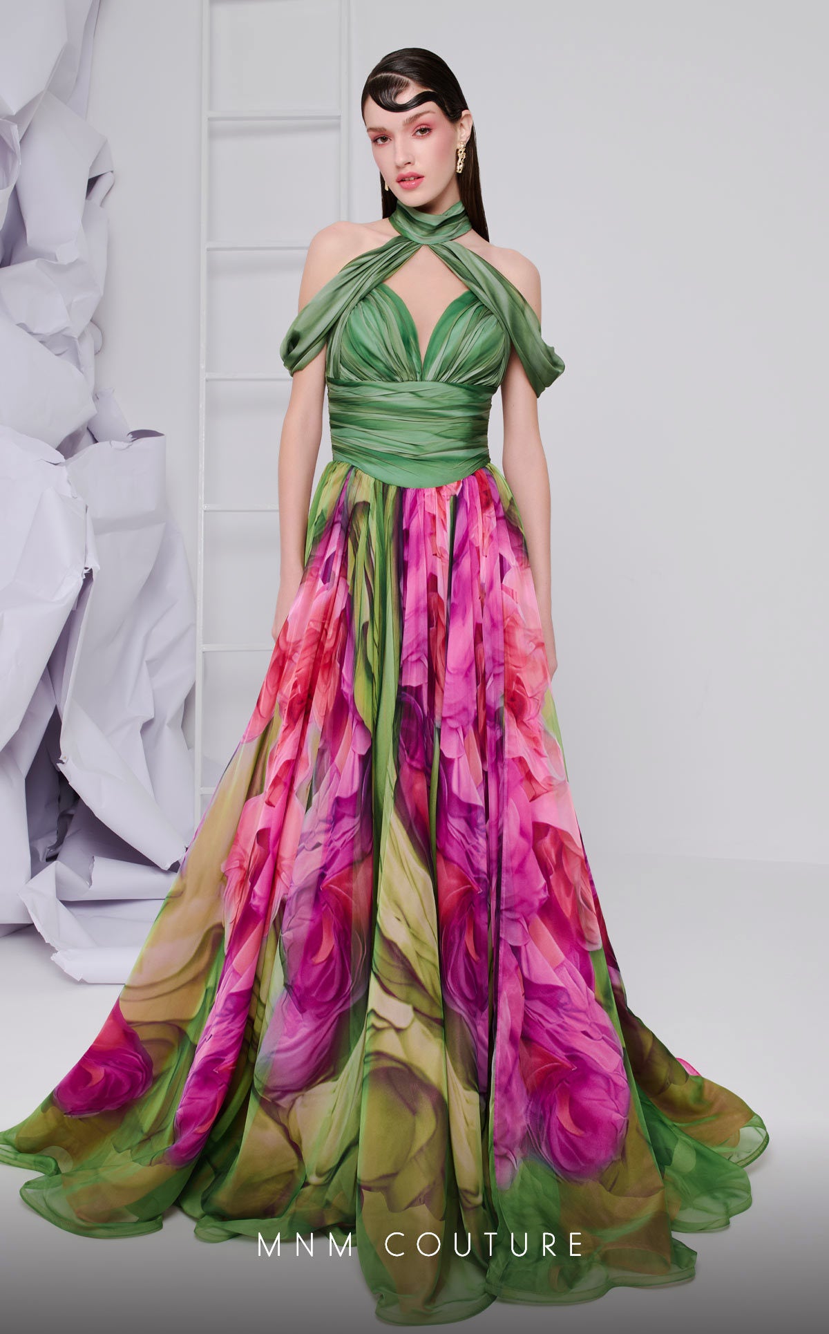 MNM Couture GREEN DRESS