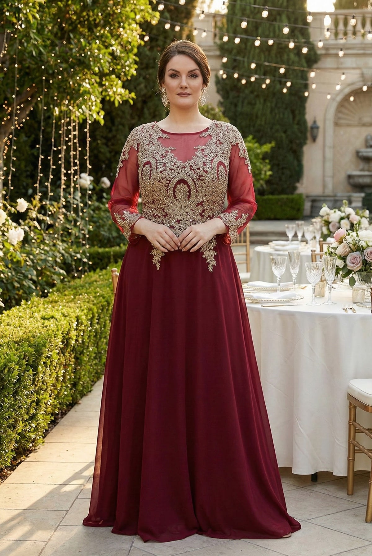 May Queen Dusty Rose Mother of the Bride Dress