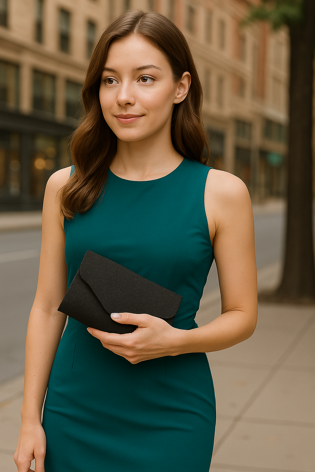 Sparkly Envelope Clutch Purse – Black Gold or Silver | HBG-105240S