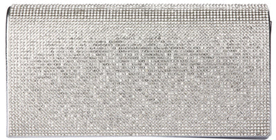 Crystal Rhinestone Clutch Purse – Silver Gold or Black | SKU LA-6128