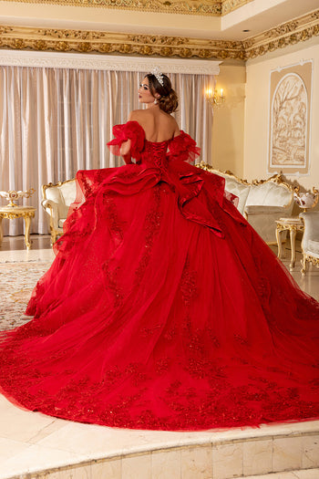Layla K RED Ball Gown Quinceanera Dresses