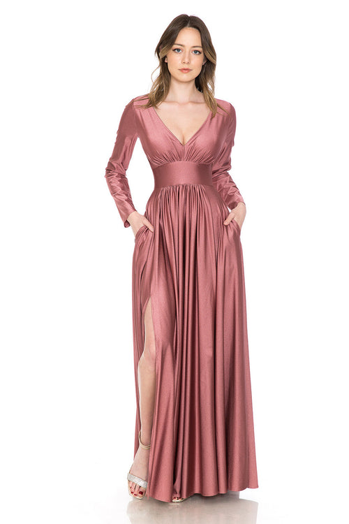 Mother Of The Bride Dress Long Sleeve Formal Gown By Lenovia 5231