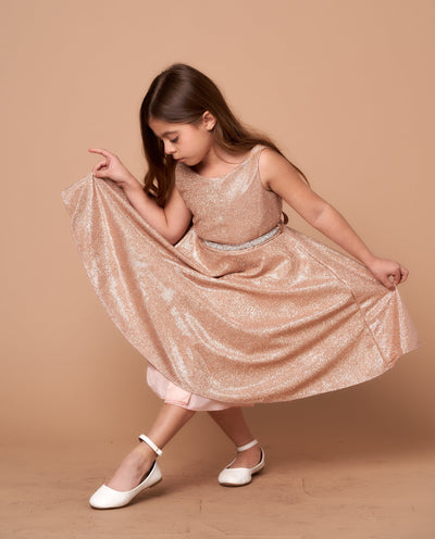 Calla D817 Glitter Sleeveless Short Dress