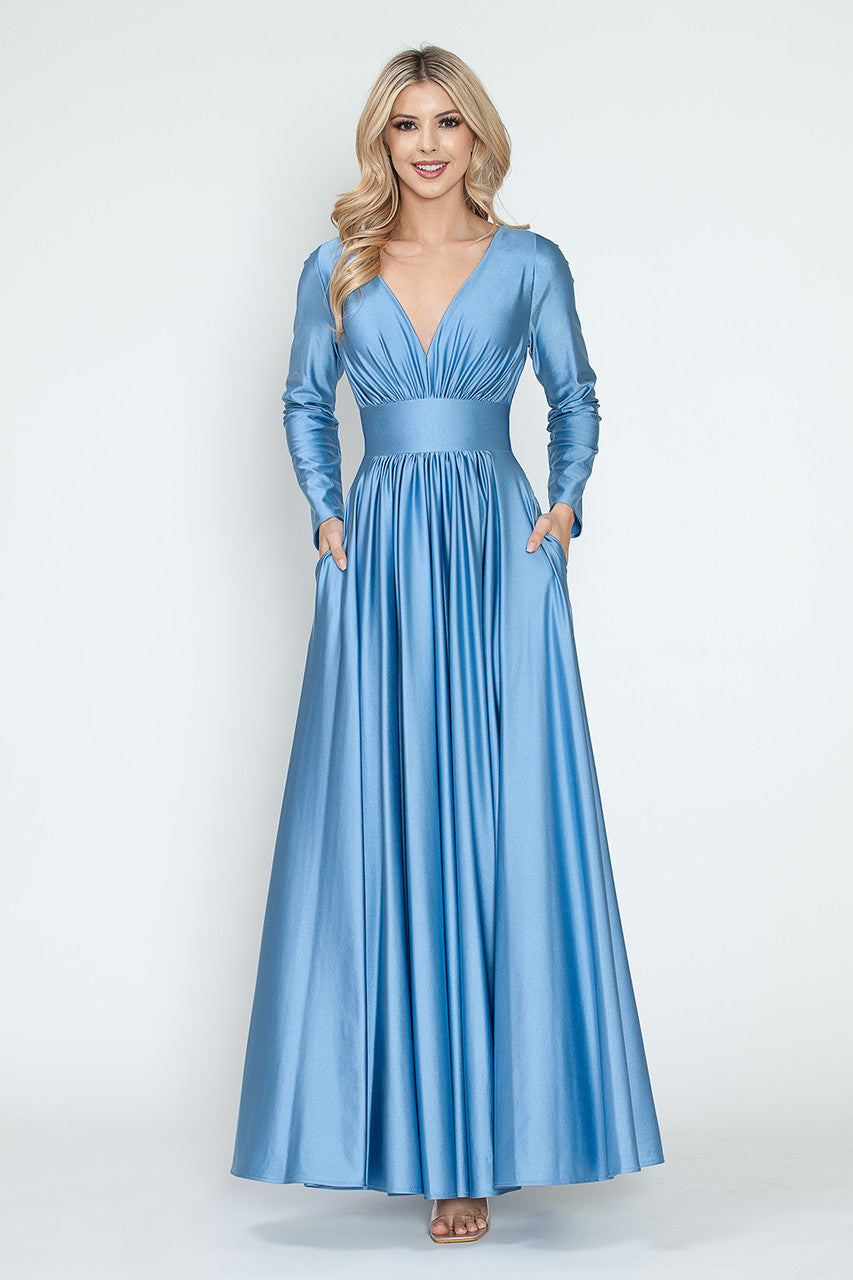 Mother Of The Bride Dress Long Sleeve Formal Gown By Lenovia 5231