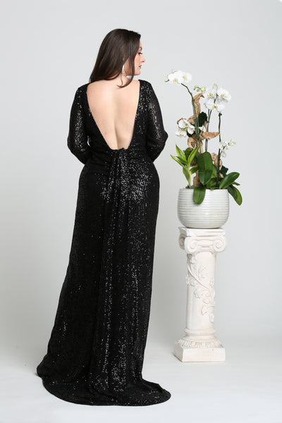 Gold Christmas & Holiday Dress In Satin By RQ7795