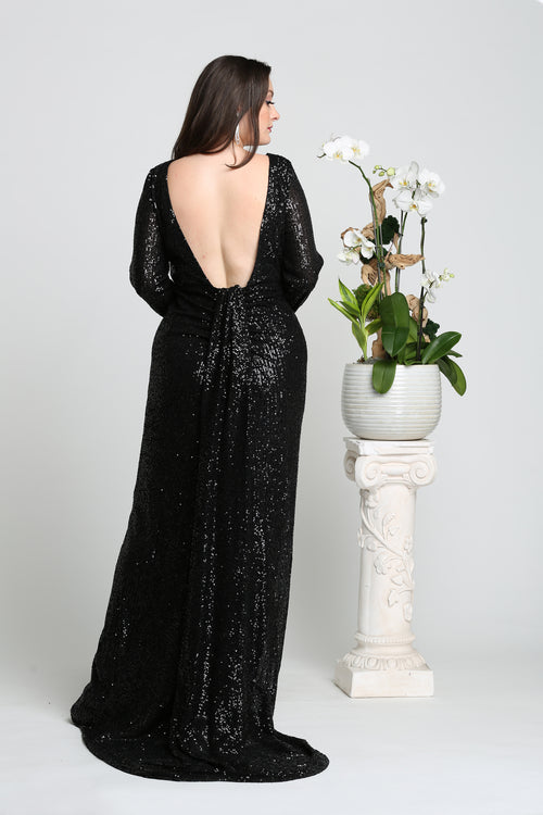 Gold Christmas & Holiday Dress In Satin By RQ7795