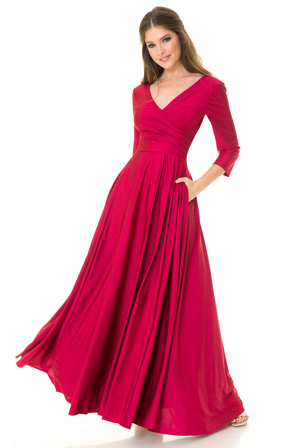 Wholesale Mother of the Bride Dresses 5243 in Scarlet