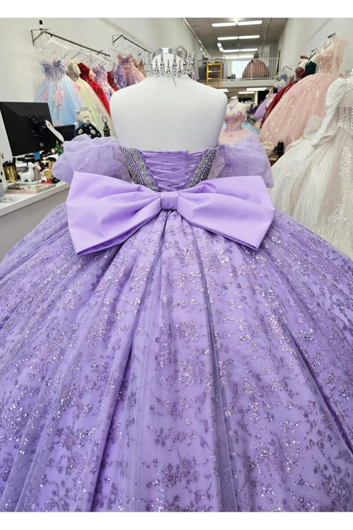 Strapless Bow Ball Gown by Bella Princess PQ1080