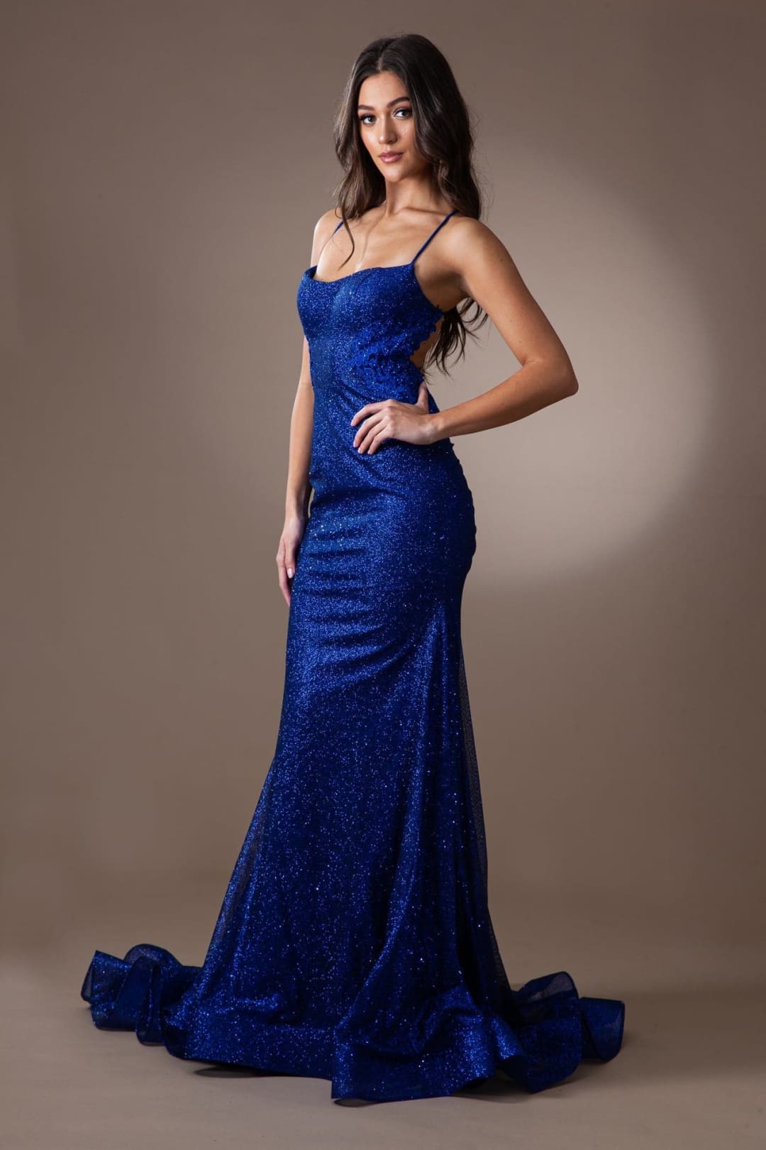 Amelia Couture TM1014 Sexy Backless Adjustable Straps Long Prom Dress - Dress