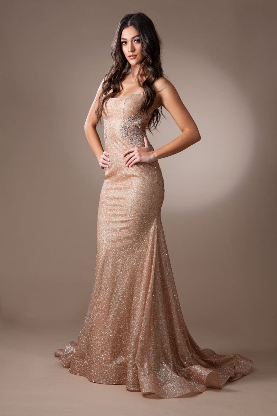 Amelia Couture TM1014 Sexy Backless Adjustable Straps Long Prom Dress - Dress