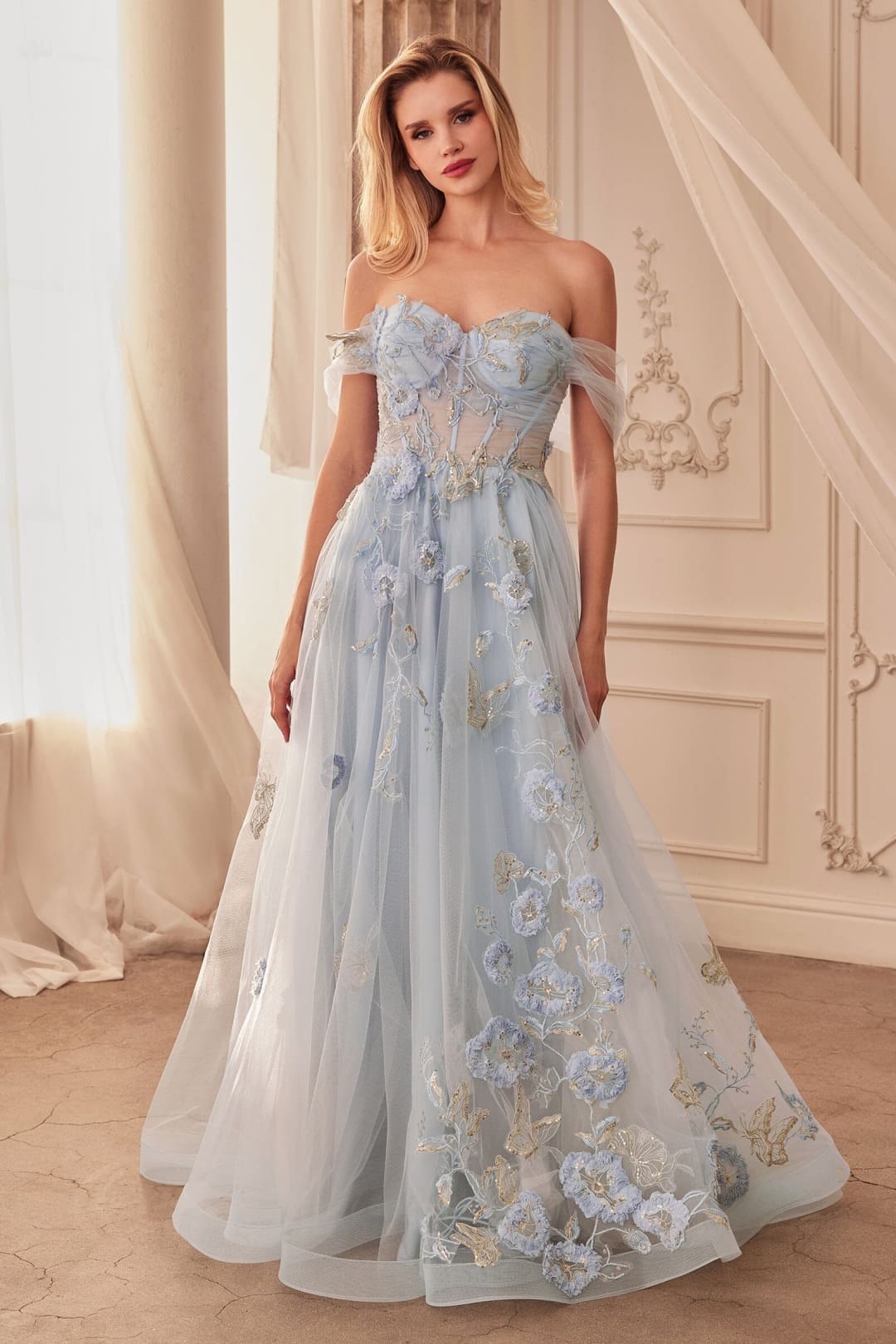 Andrea & Leo Ball Gown A-Line Evening Prom Dress A1246 - Dresses
