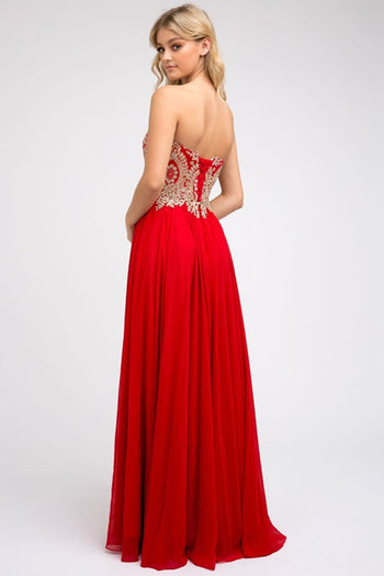 Juliet Red Long Formal Dresses