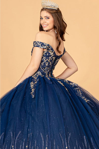 Beaded Off Shoulder Ball Gown by Elizabeth K GL3079 - Quinceanera Dresses