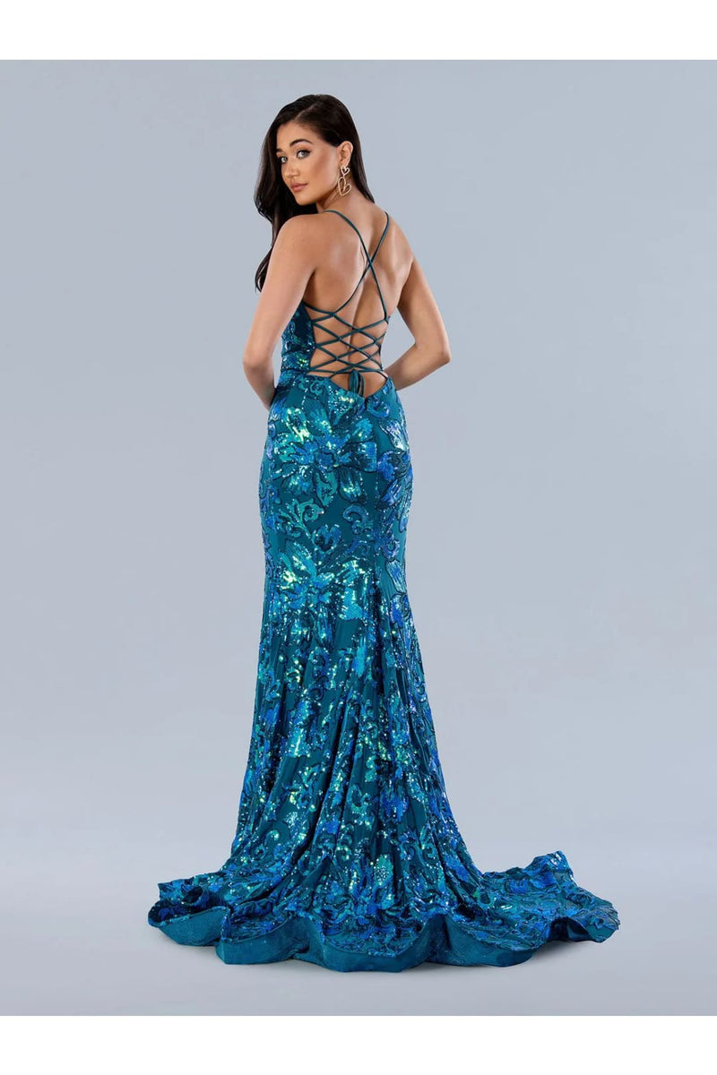 Blue Prom Dress Mermaid Formal Evening Gown Stella Couture 24239